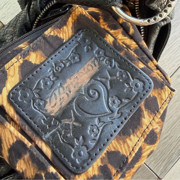 Brighton Black snake Textured Shoulder Bag - Picture 13 of 13